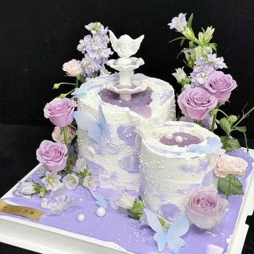 【花境蝶语】许愿池蛋糕 商品图1