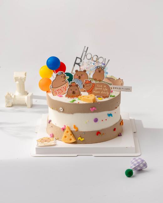 卡皮巴拉B款生日蛋糕（百分百进口动物奶油） 商品图0