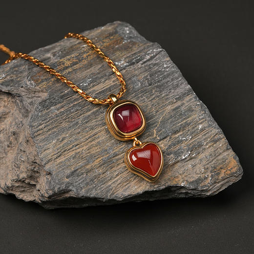 北京仓｜Goossens Paris-RENAISSANCE-勃垦第红 爱心 吊坠 项链［法国设计师］ 商品图4