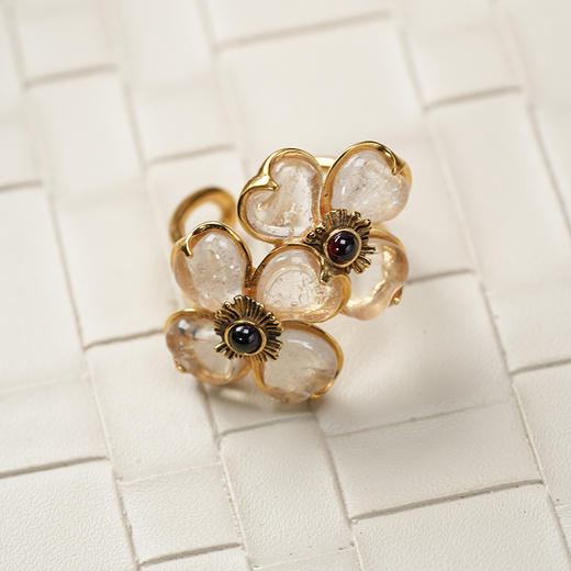 北京仓｜Goossens Paris-TREFLE-四叶草 戒指［法国设计师］ 商品图0