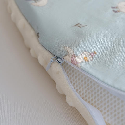 自然醒绒豆豆A类母婴级全棉月牙硅胶儿童枕学生枕芯XK 商品图4