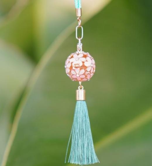 广西工美院大壮锦小绣球挂件/香包 颜色随机 商品图0