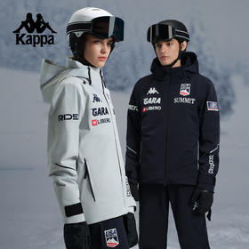 Kappa 2025年冬季滑雪服 防水连帽外套男女款K0FY2HH40