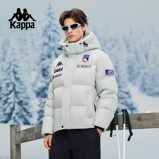 Kappa 羽绒服男新款冬季户外鹅绒防泼水防风运动外套女K0FY2YY41 商品图0