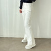 蓝精奥地利天丝微喇牛仔裤四面弹白色显瘦喇叭裤 商品缩略图3
