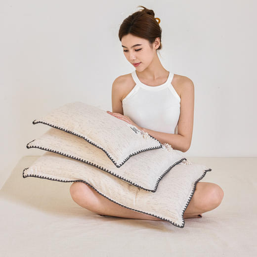 自然醒全棉星落棉花亲子枕儿童枕芯学生可拆洗花朵棉花枕XK 商品图1