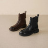 Westory2025年冬季圆头低跟牛皮切尔西休闲短靴S25DS85791 商品缩略图0