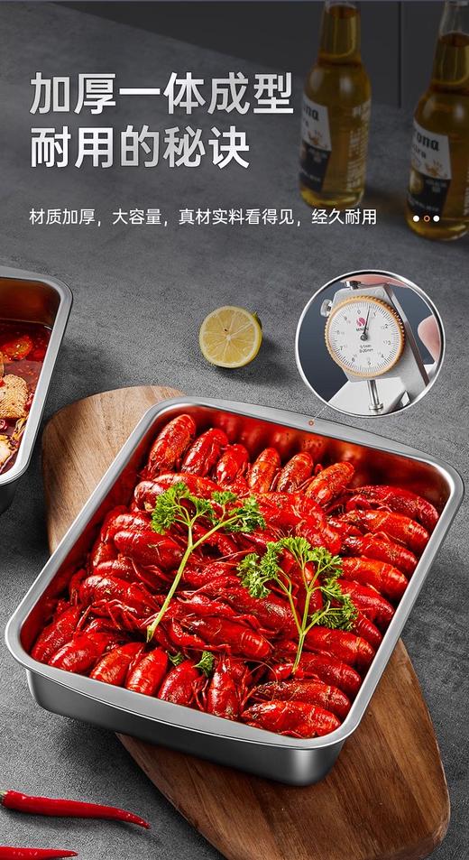 很厚！很扎实！饺子盘 厨房保鲜黑科技不锈钢保鲜盒 商品图6