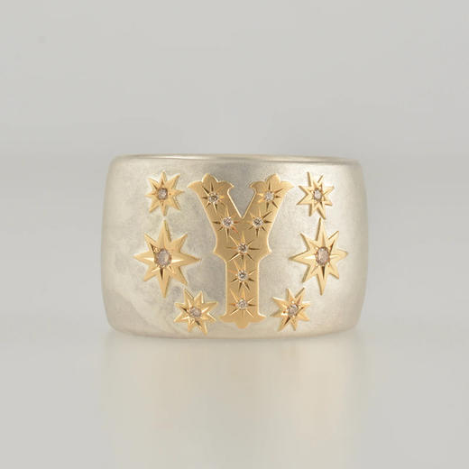 订购10周到｜Shinkai-glyph-字母 星星 戒指［日本设计师］ 商品图0