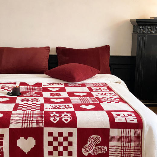 自然醒针织露丝绒沙发毯午睡披肩毯婚庆系列（赠礼盒包装）MT 商品图13