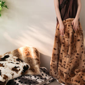 【换季出清】自然醒狐狸毛环保皮草毯MT