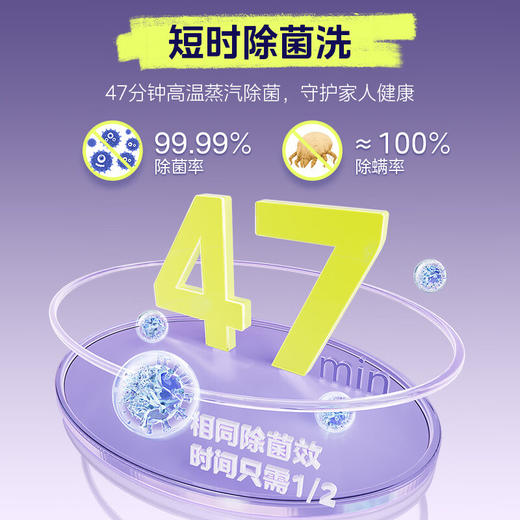 美的（Midea）滚筒洗衣机全自动家用 MD10V56T 10公斤洗烘一体 1.21洗净比 纯平自由嵌 除菌螨【粤湾】【双十一】 商品图4