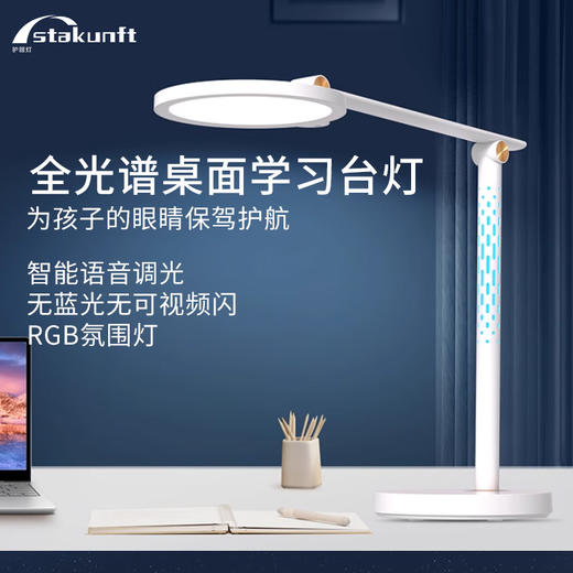 思坦库stakunft 全光谱学习专用台灯儿童书桌学习阅读灯 SKT-20-01 商品图0