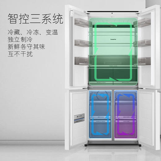 卡萨帝【星悦】原石零嵌入大容量四开门超薄三系统家用一级能效家用冰箱 551升BCD-551WLCTDM4GDU1【粤湾】【双十一】 商品图6