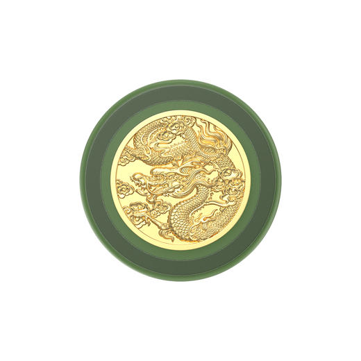 【黑夜浪漫】游龙·MagSafe圆啪嗒 MAGSAFE磁吸手机支架 Round圆啪嗒系列 奢华金 动物 国风 商品图2