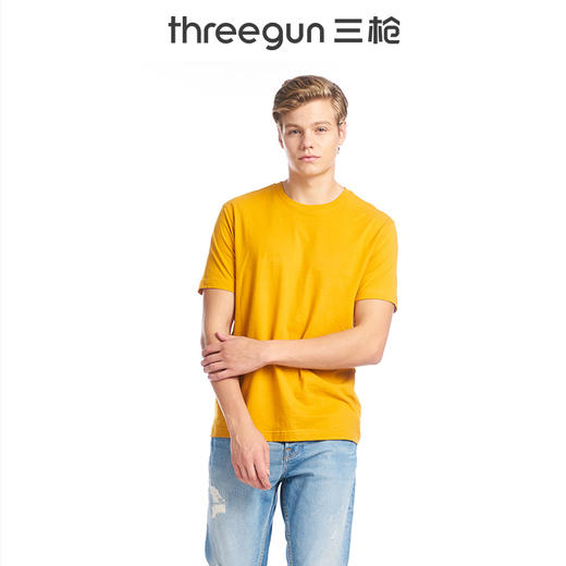 Threegun三枪 水柔棉圆领短袖衫-23033A911 商品图7