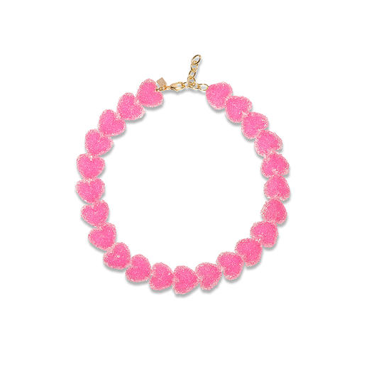 在途3周到｜CRYSTAL HAZE-Jelly Heart-覆盆子色 爱心 项链［挪威设计师］ 商品图0