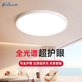 思坦库stakunft  全光谱无可视频闪50W超薄护眼吸顶灯
