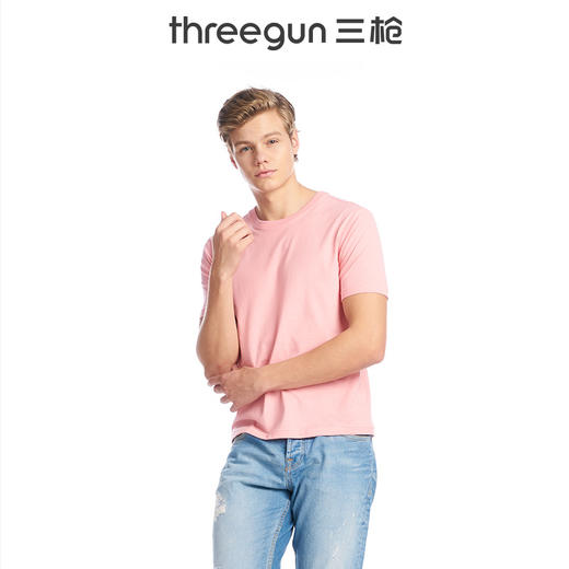 Threegun三枪 水柔棉圆领短袖衫-23033A911 商品图13