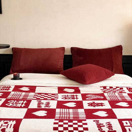 自然醒针织露丝绒沙发毯午睡披肩毯婚庆系列（赠礼盒包装）MT 商品图9