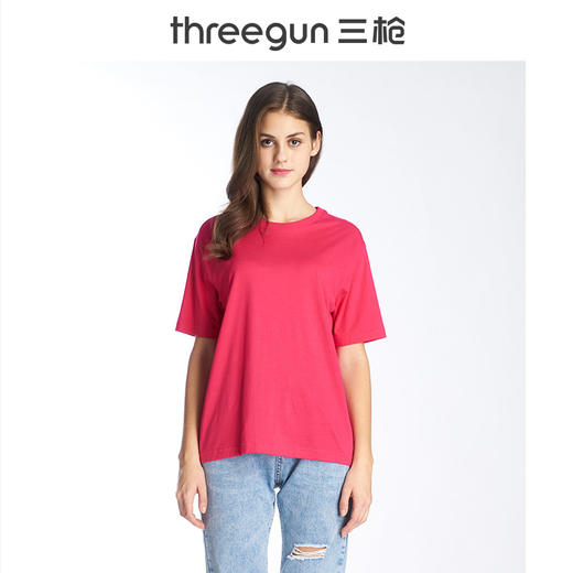 Threegun三枪 水柔棉圆领短袖衫-23033A911 商品图4