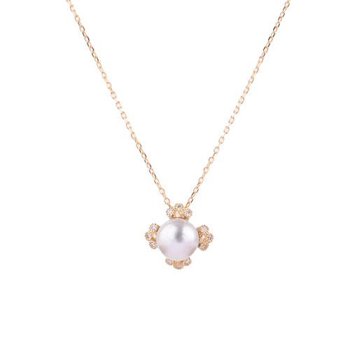 订购10周到｜Shinkai-spread akoya-Akoya珍珠 钻石 吊坠 项链［日本设计师］ 商品图0