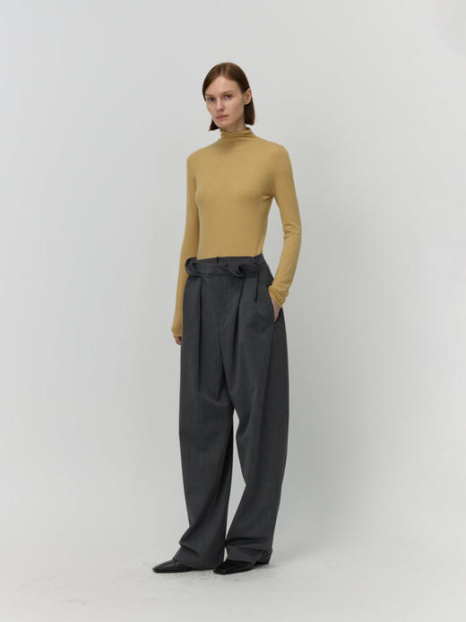 腰头花苞长裤 商品图0