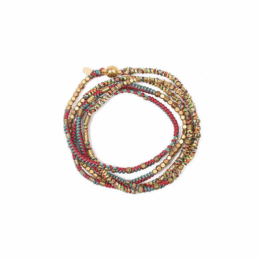 北京仓｜ROOM SERVICE-MANILLA-波尔多红 串珠 编织 多圈 手链（多种戴法）［法国设计师］ 商品图6