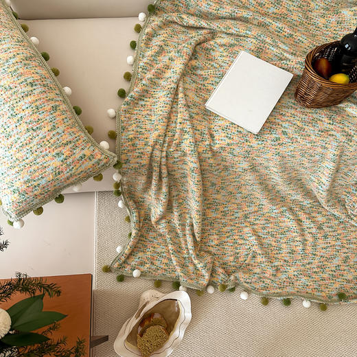 【换季出清】自然醒半糖主义彩虹毛球毯MT 商品图6