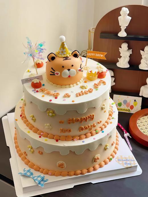 【双层虎虎宝贝】叮当CAKE爆款儿童蛋糕-鲜果奶油蛋糕 商品图0
