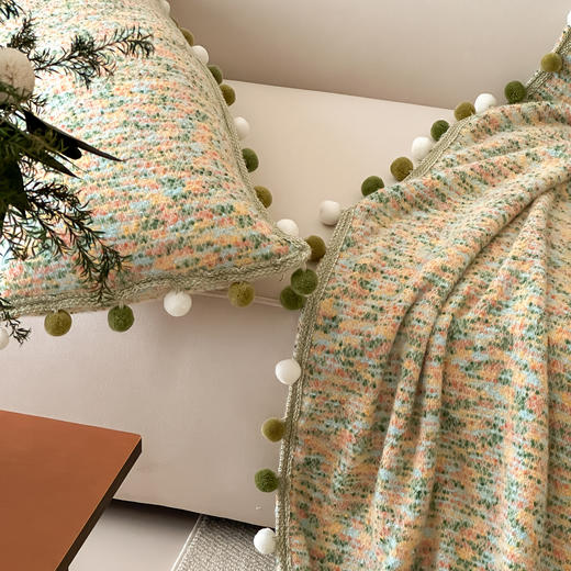 【换季出清】自然醒半糖主义彩虹毛球毯MT 商品图9