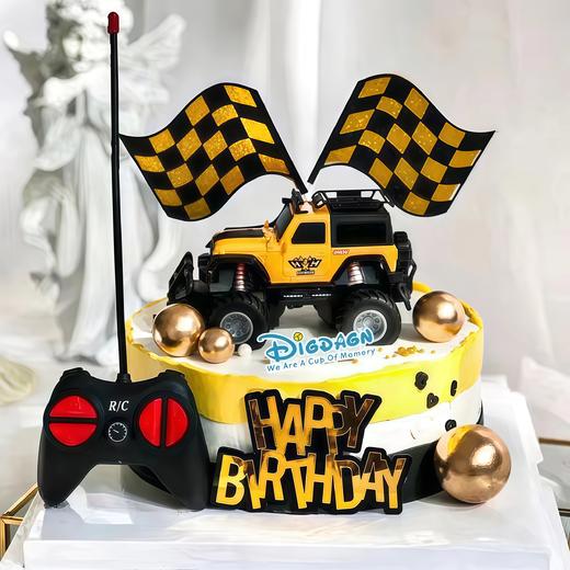 【帅帅越野车】叮当CAKE爆款儿童蛋糕-鲜果奶油蛋糕 商品图0