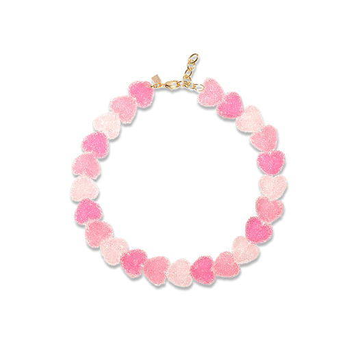 在途4周到｜CRYSTAL HAZE-Jelly Heart-渐变粉色 爱心 项链［挪威设计师］ 商品图0