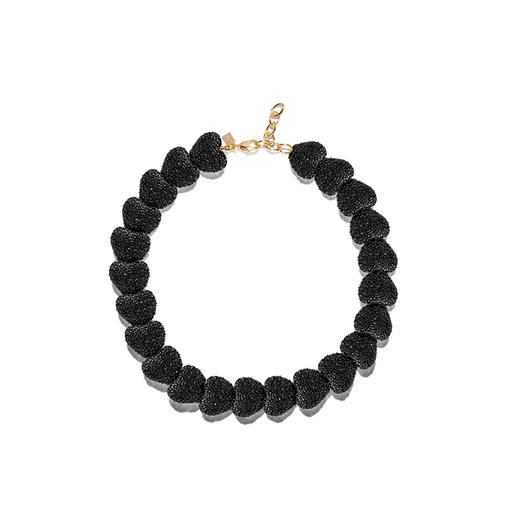 在途3周到｜CRYSTAL HAZE-Jelly Heart-午夜黑色 爱心 项链［挪威设计师］ 商品图0