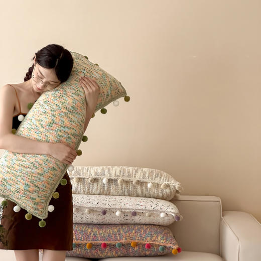 【换季出清】自然醒半糖主义彩虹毛球毯MT 商品图13