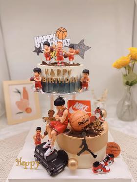 【悬浮灌篮高手】叮当CAKE祝寿蛋糕-鲜果奶油蛋糕