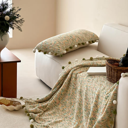 【换季出清】自然醒半糖主义彩虹毛球毯MT 商品图3