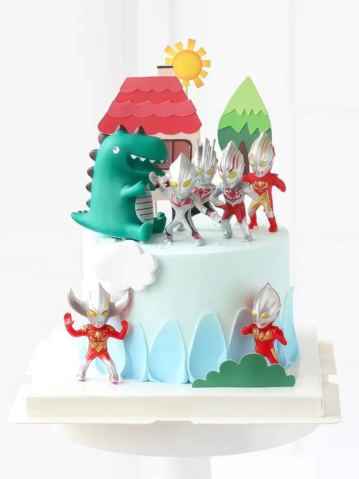 【好多超人打怪兽】叮当CAKE爆款儿童蛋糕-鲜果奶油蛋糕 商品图0