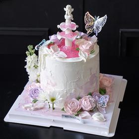 池中蝶·许愿池蛋糕【C5169】