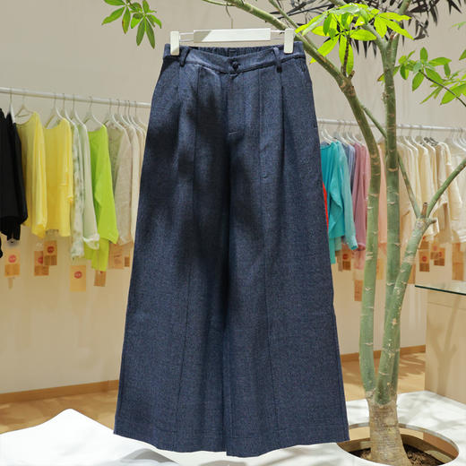 【抖音专属】阔腿裤（25809012-獭见） 商品图0