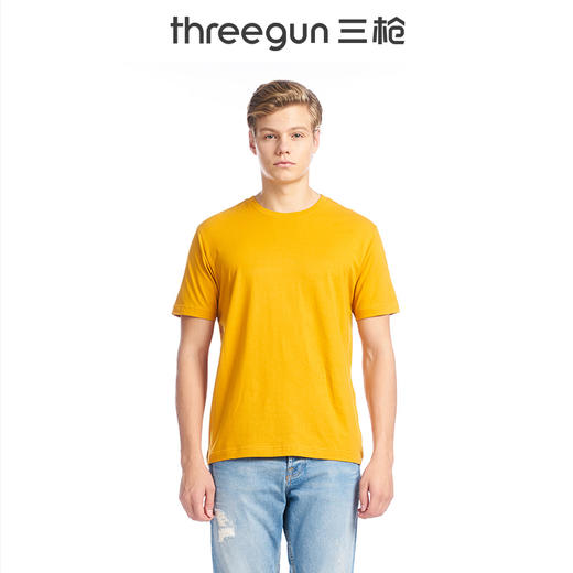 Threegun三枪 水柔棉圆领短袖衫-23033A911 商品图6
