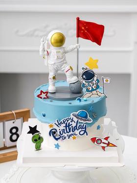 【梦想宇航员9】叮当CAKE爆款儿童蛋糕-鲜果奶油蛋糕