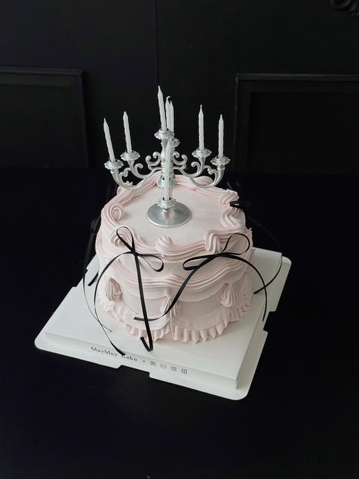 复古粉色·烛台蛋糕【B5170】 商品图1