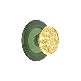 【黑夜浪漫】游龙·MagSafe圆啪嗒 MAGSAFE磁吸手机支架 Round圆啪嗒系列 奢华金 动物 国风