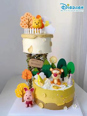 【悬浮维尼的秋霞】叮当CAKE祝寿蛋糕-鲜果奶油蛋糕