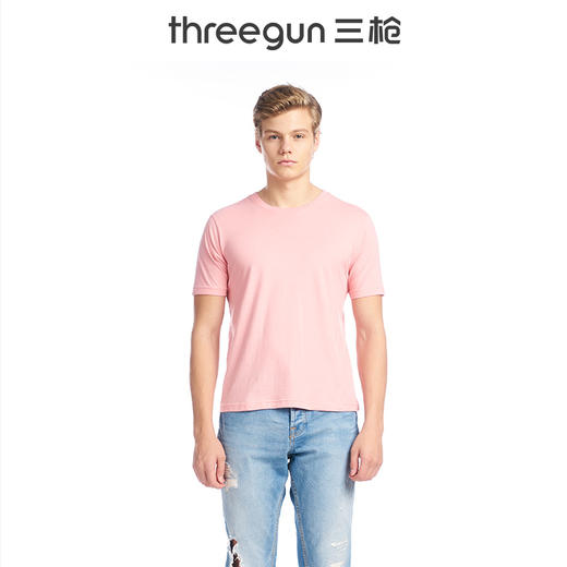 Threegun三枪 水柔棉圆领短袖衫-23033A911 商品图12