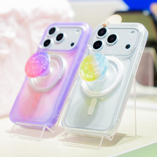 【城市限定巡游】海湾时刻·紫霞 POPGRIP泡泡骚手机粘贴式气囊支架 Graphic平面系列 渐变 紫色 商品图2