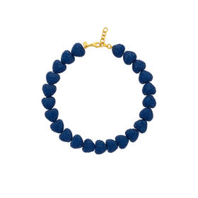 在途3周到｜CRYSTAL HAZE-Jelly Heart-蓝宝石色 爱心 项链［挪威设计师］