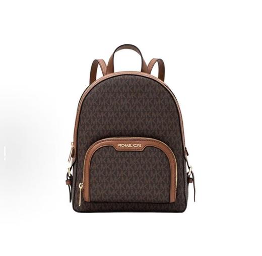 Michael Kors 奥莱款  JAYCEE超小号PVC印花配皮女士双肩包 772-35T2G8TB1B-BROWN 商品图0