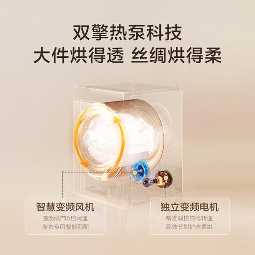 海尔(Haier)超薄云溪386+386超薄洗烘套装精华洗直驱变频洗衣机3D透视双擎热泵烘干机 10Kg直驱精华洗386+双擎热泵烘干机386【粤湾】【双十一】 商品图1